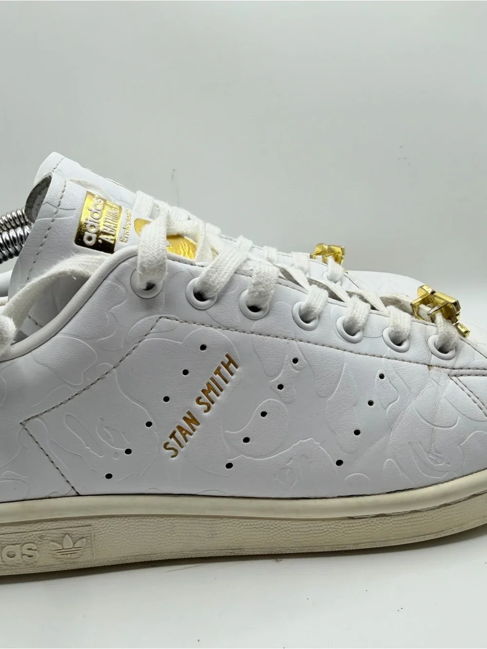 adidas Stan Smith White with Gold and Green Accents